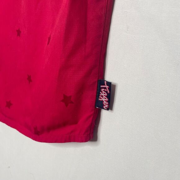 Vintage Disney Store Winnie the Pooh Red Sz 22/24 Tigger Fireworks Star Print - Picture 5 of 13